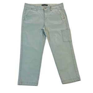 Eddie Bauer Capri Cargo Pants, Women's,‎ Light Blue, Size 12
